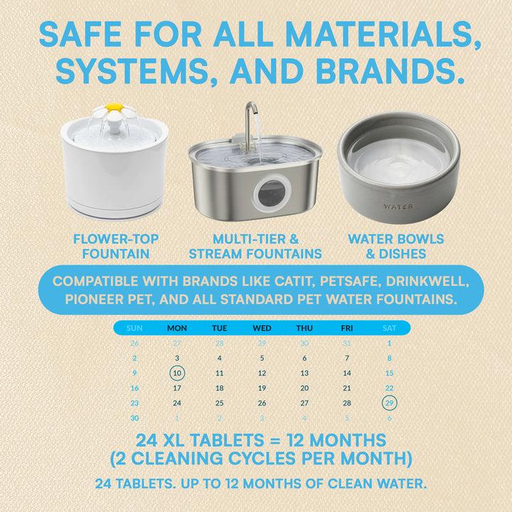 MANDARA™ Fountain Deep Clean Tabs
