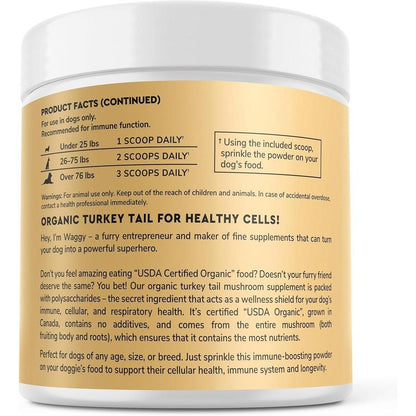 Mandara Turkey Tail — Hongo Cola de Pavo Orgánico para Perros