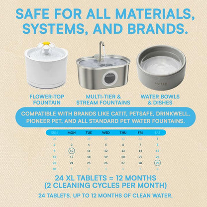 MANDARA™ Fountain Deep Clean Tabs