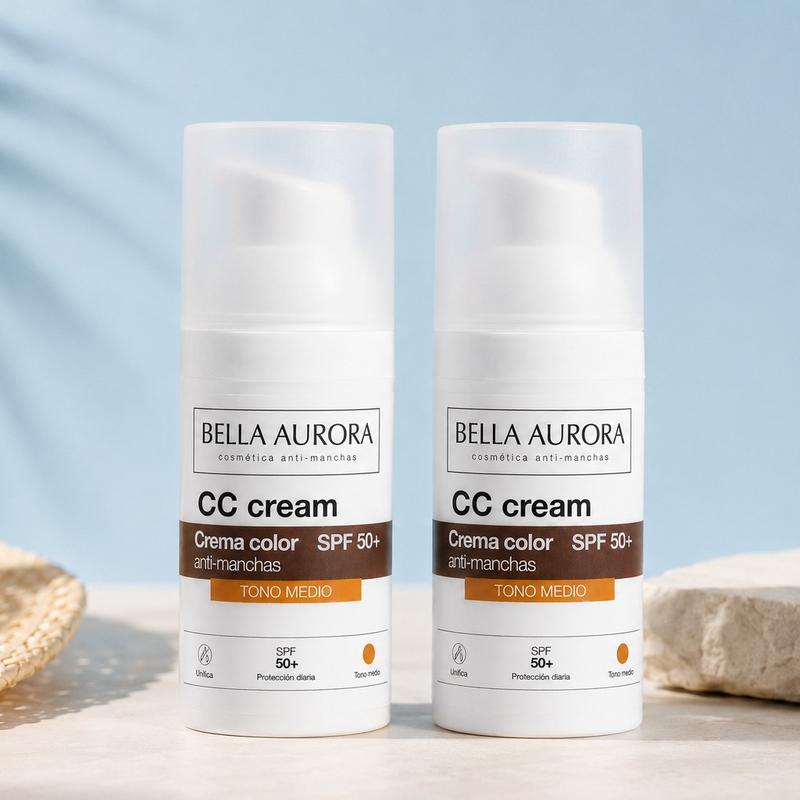 Mandara CC Cream Antimanchas SPF 50+ — Pack Dúo