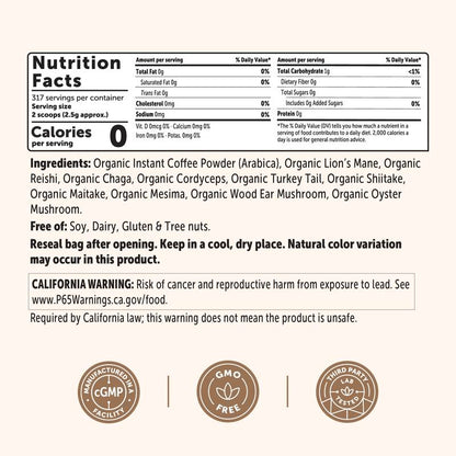 Mandara Mushroom Coffee — Café Orgánico con 10 Hongos Funcionales
