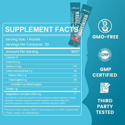 Mandara Magnesium Complex — 11 Tipos de Magnesio en un Solo Sobrecito