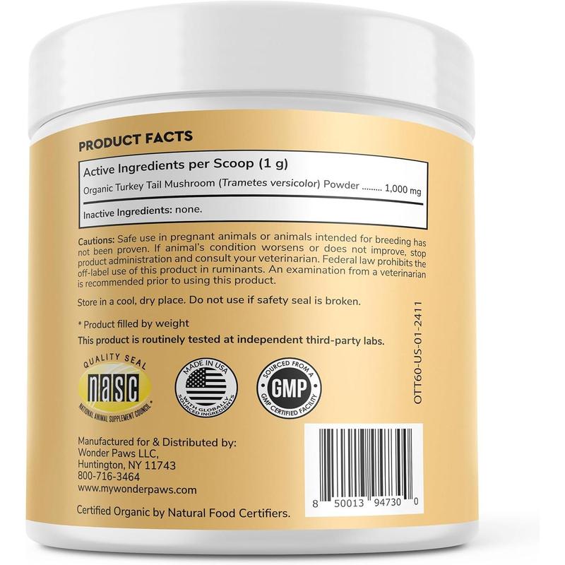 Mandara Turkey Tail — Hongo Cola de Pavo Orgánico para Perros