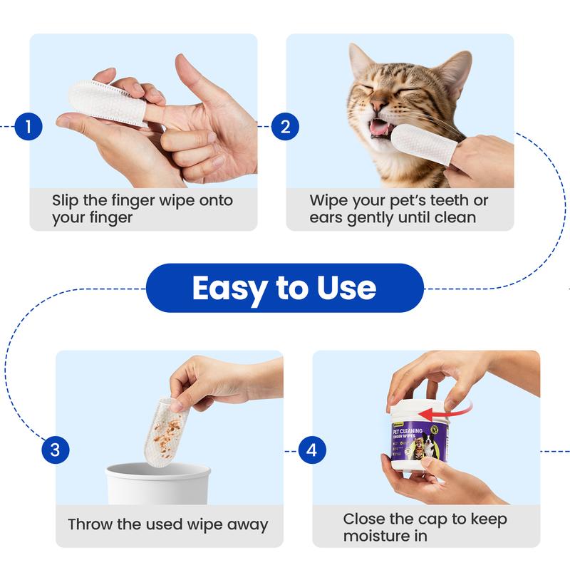 MANDARA™ Pet Care Finger Wipes