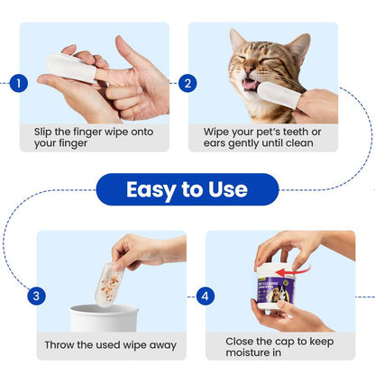 MANDARA™ Pet Care Finger Wipes