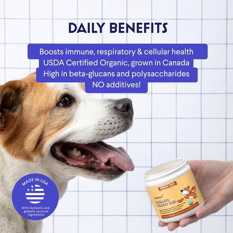 Mandara Turkey Tail — Hongo Cola de Pavo Orgánico para Perros